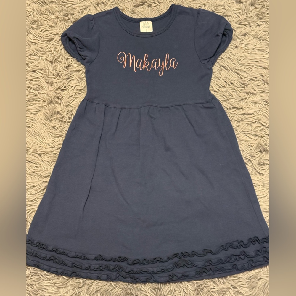 Girls Navy 'Makayla' One-Piece Dress